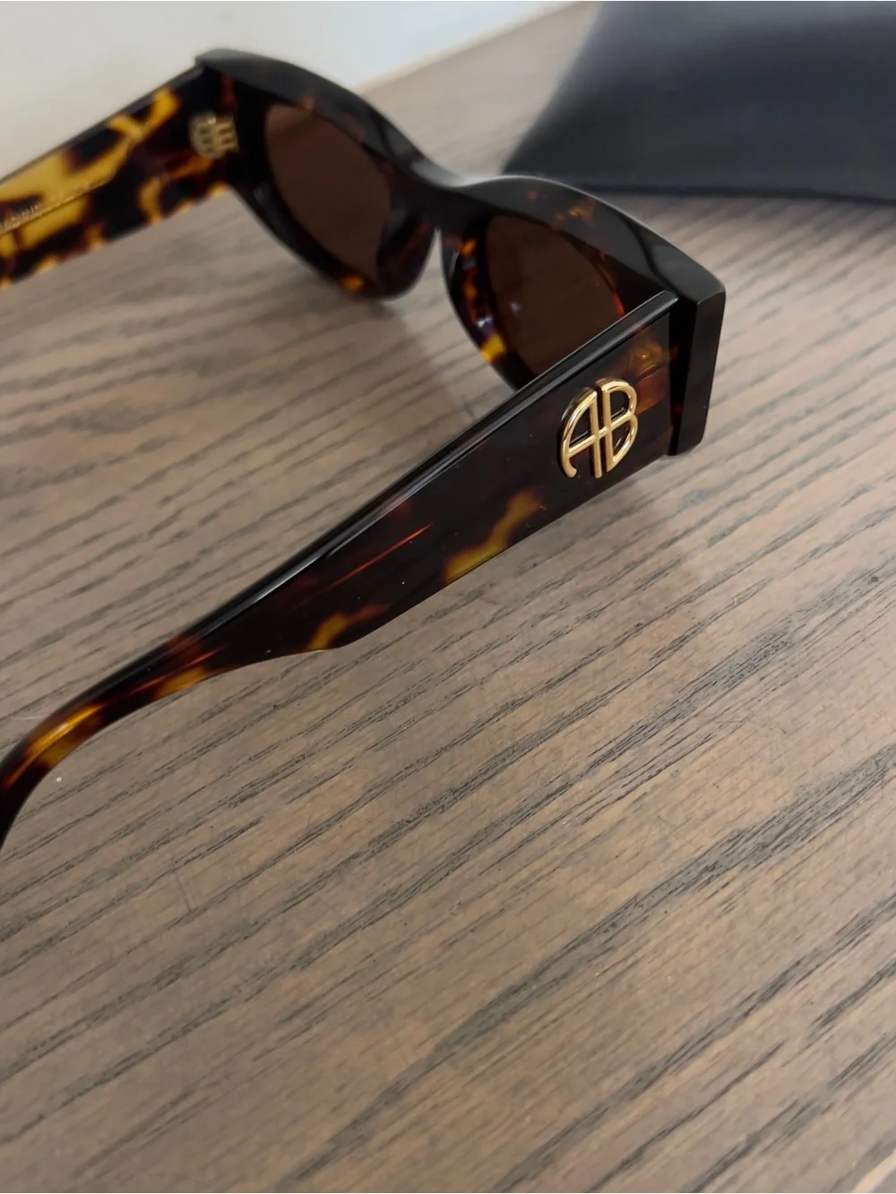 Anine Bing Madrid Sunglasses in Dark Tortoise